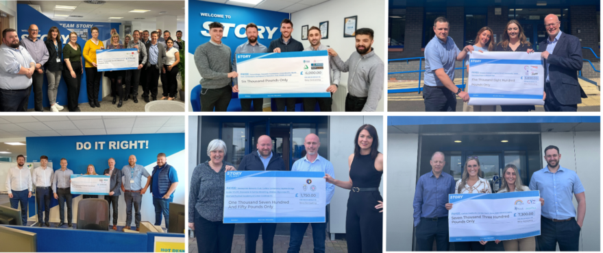 Team Story donate over £20k to charity