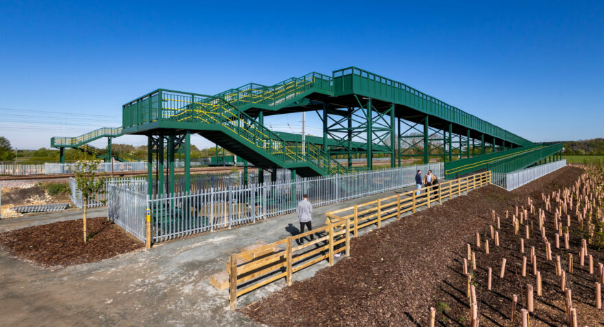 Biggleswade’s new fully accessible bridleway bridge open at Lindsells Crossing