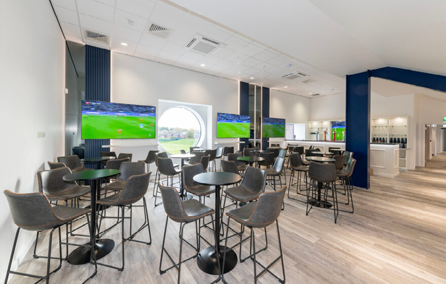 Carlisle United hospitality lounge works complete