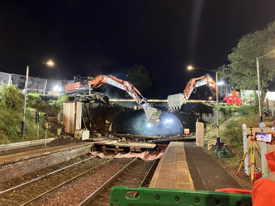 Bridge demolition work complete on East Kilbride enhancements project